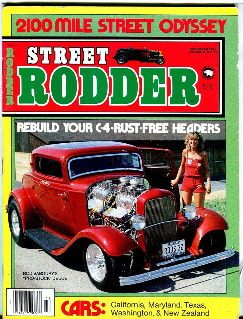 Street Rodder Magazine December 1980 C-4 Rust-Free Headers EX No ML 022417nonjhe
