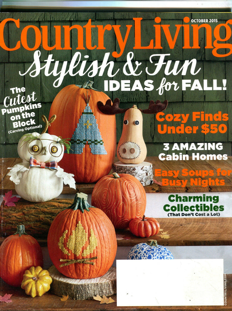 Country Living Magazine October 2015 Ideas For Fall EX 081916jhe
