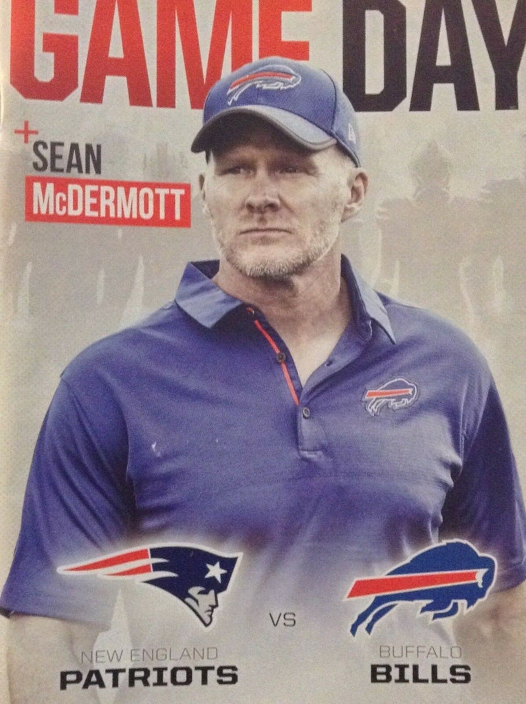 Gameday Magazine Bills Vs Patriots Sean McDermott December 3, 2017 121218nonrh