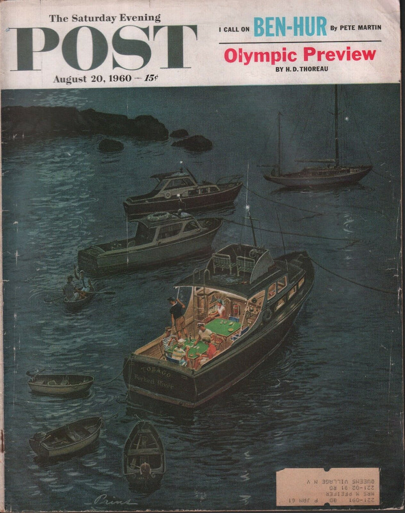 Saturday Evening Post August 20 1960 Pete Matin HD Thoreau wML 101618DBE