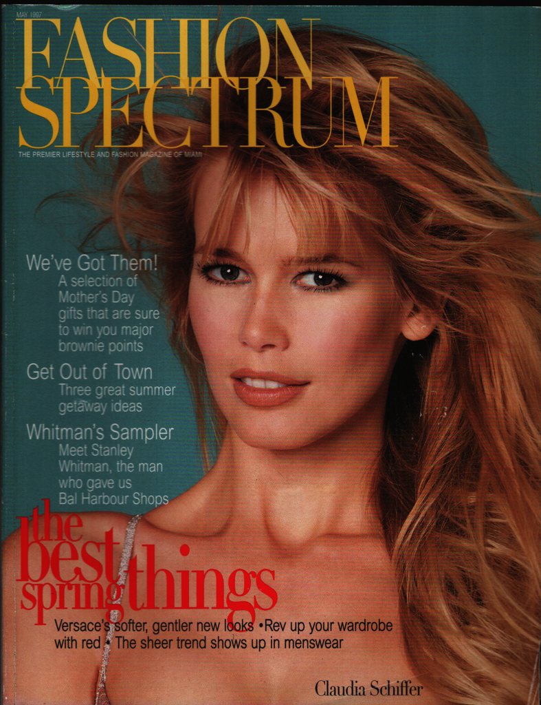 Fashion Spectrum Magazine May 1997 Claudia Schiffer Versace 022321ame