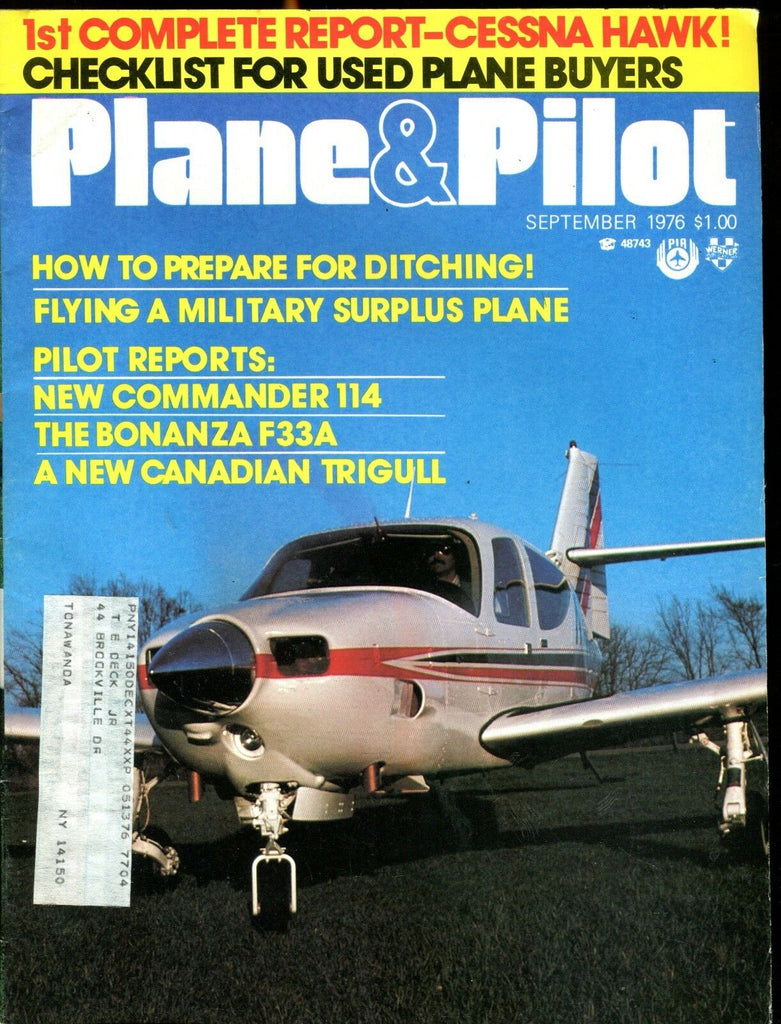 Plane & Pilot Magazine September 1976 New Commander 114 EX w/ML 120616jhe