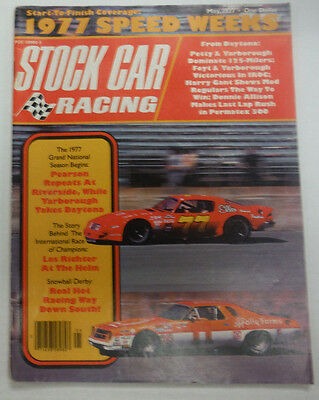 Stock Car Racing Magazine Pearson Repeats At Riverside NO ML May 1977 062015R