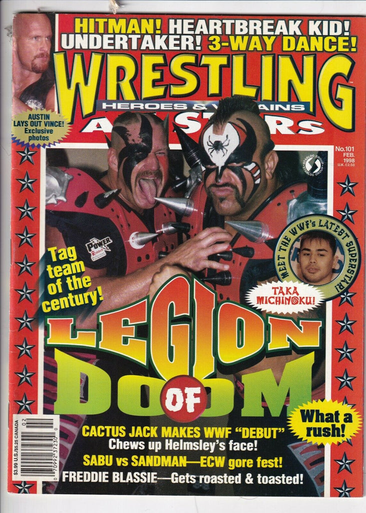 Wrestling All Stars Magazine Legion Of doom Cactus Jack February 1998 052819nonr