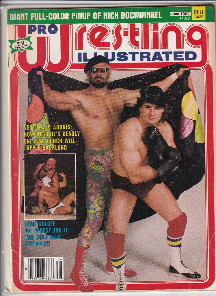 Pro Wrestling Illustrated Ventura & Adonis June 1982 052819nonr