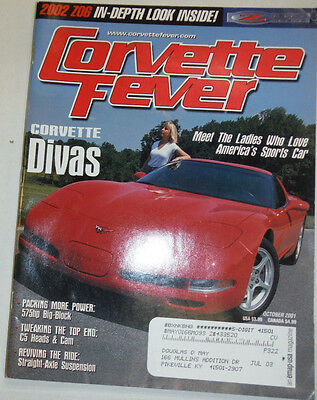 Corvette Fever Magazine Corvette Divas & Tweaking The Top October 2001 030215r