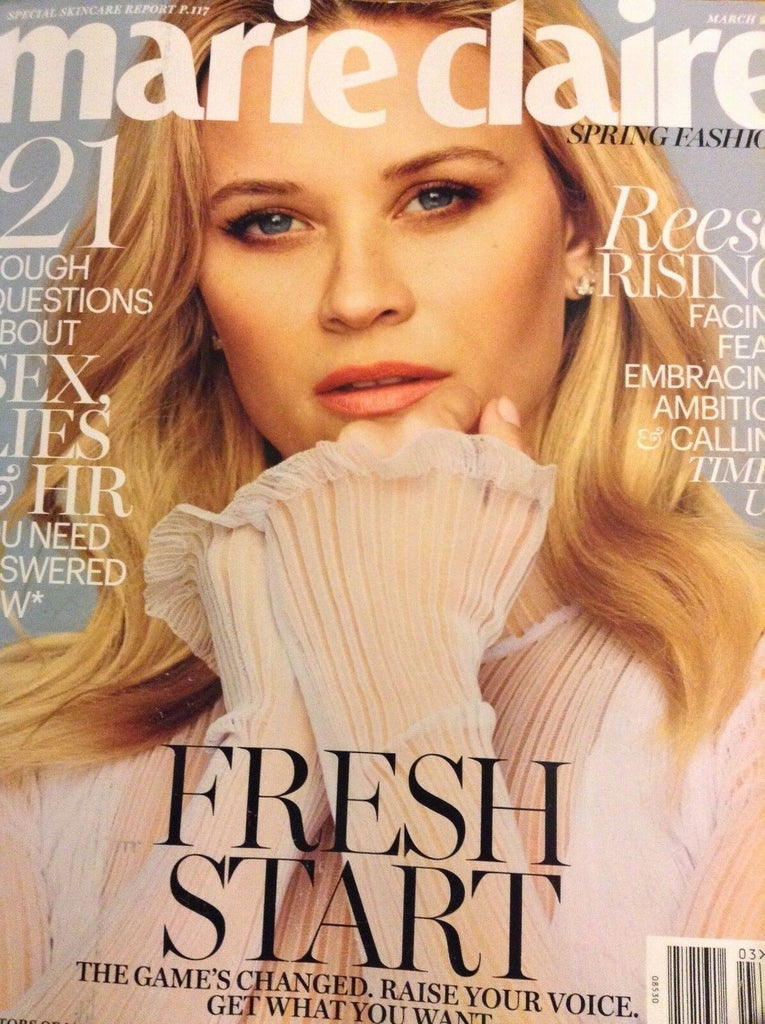 Marie Claire Magazine Reese Witherspoon's Fresh Start March 2018 051018nonrh
