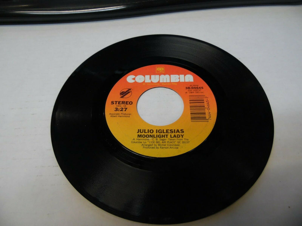 Julio Iglesias Moonlight Lady & If (E Poi) 45 rpm #04645 1984 022920LLE45