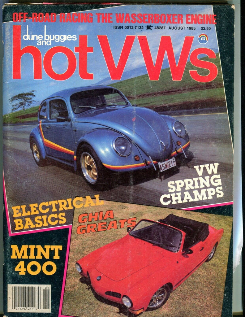 Dune Buggies And Hot VWs Magazine August 1985 Ghia Greats VG No ML 042417nonjhe