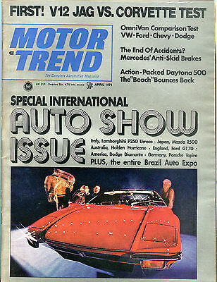 Motor Trend Magazine April 1971 Auto Show Issue EX 060916jhe