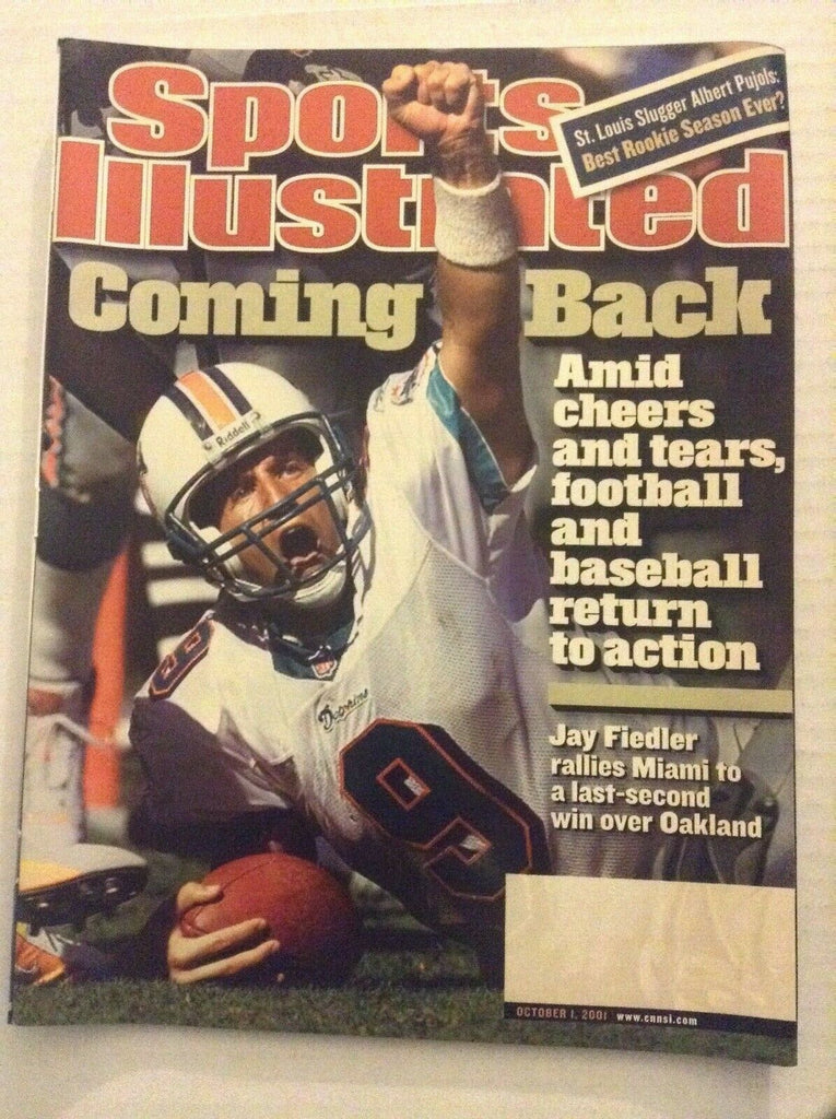 Sports Illustrated Mag Jay Fiedler Albert Pujols October 1, 2001 082419nonrh