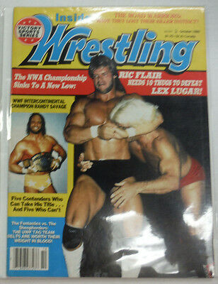 Inside Wrestling Magazine Ric Flair & Lex Lugar October 1986 052115R2