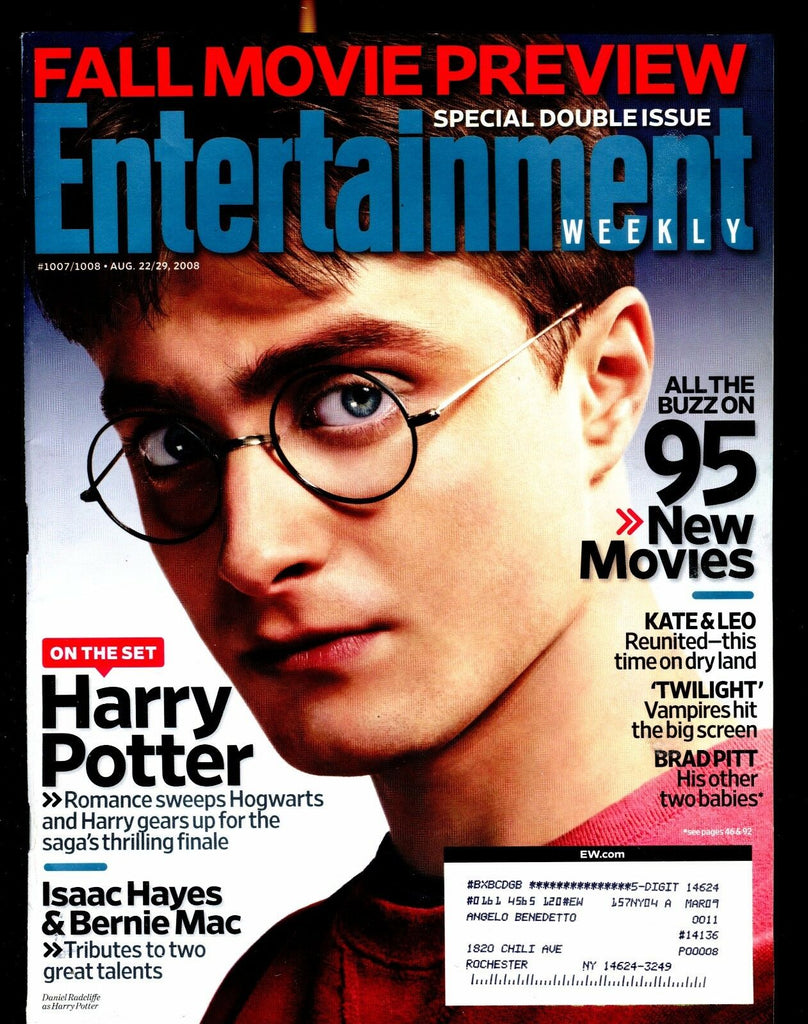 Entertainment Weekly Magazine August 22-29 2008 Harry Potter EX w/ML 021517jhe