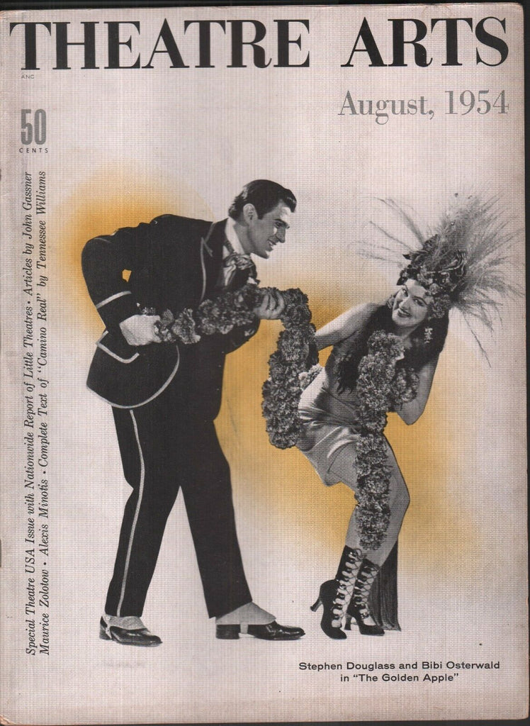 Theatre Arts Magazine August 1954 Stephen Douglass Bibi Osterwald 121518AME