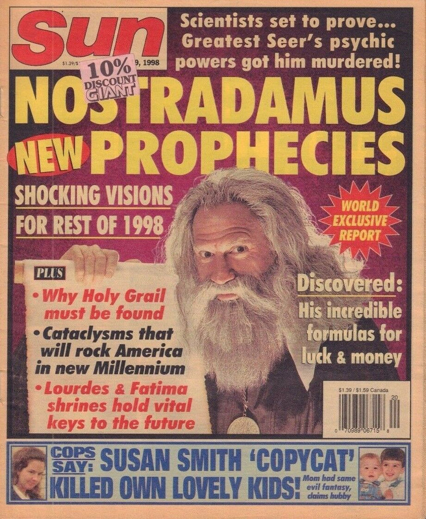 Sun May 19 1998 Susan Smith, Nostradamus 092117DBE