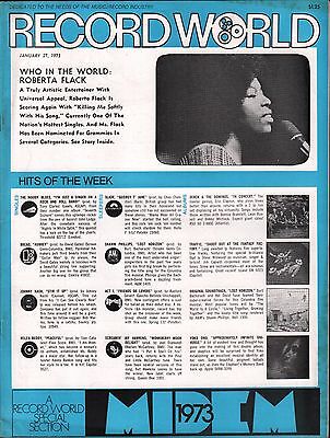 Record World January 27 1973 Roberta Flack EX 120415DBE