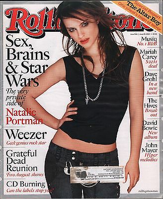 Rollingstone June 20 2002 Natalie Portman, Weezer, David Bowie w/ML VG 021016DBE