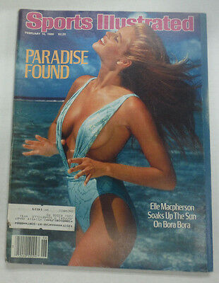 Sports Illustrated Magazine Elle Macpherson Swimsuit February 1986 061715R2