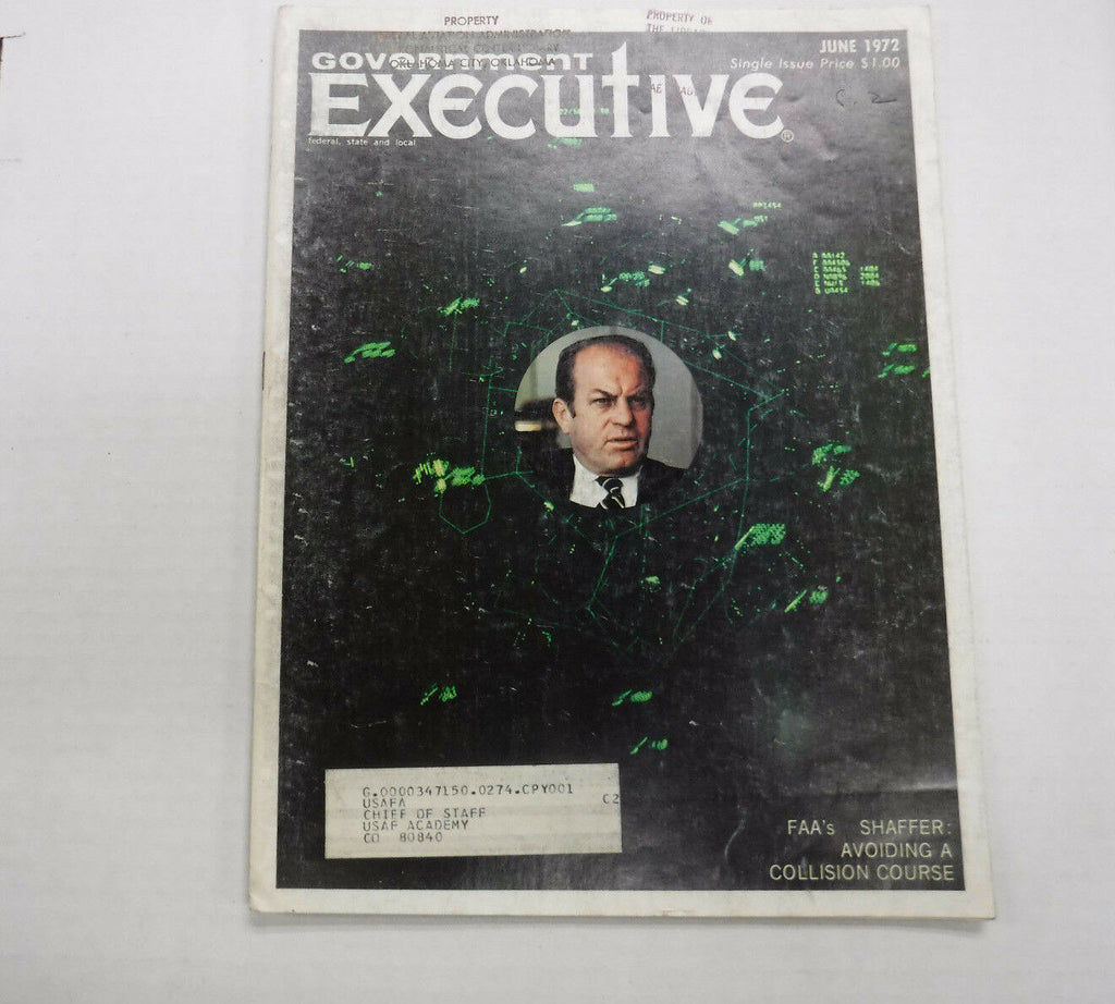 Government Executive Magazine FAA's Shaffer June 1972 FAL FAA 110816R