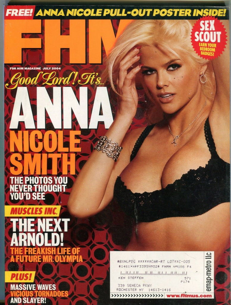FHM Magazine July 2004 Anna Nicole Smith EX w/ML 100716jhe
