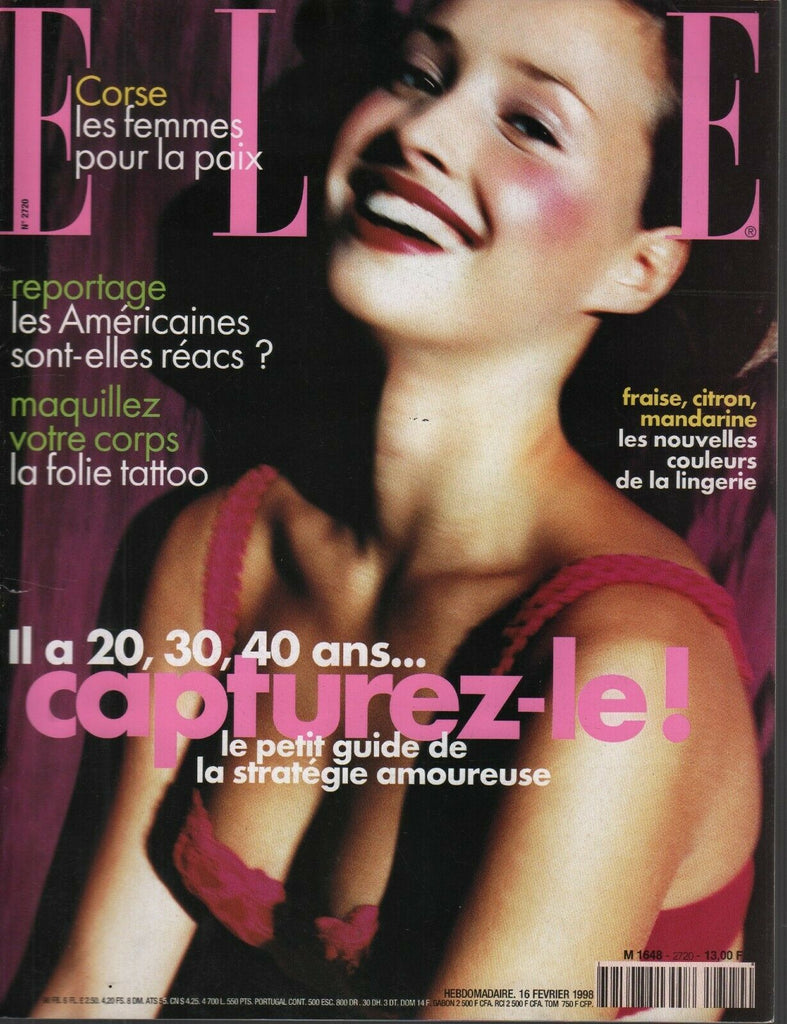 Elle French Magazine 16 Fevrier 1998 Isabelle Bonnet Fashion 091719AME2