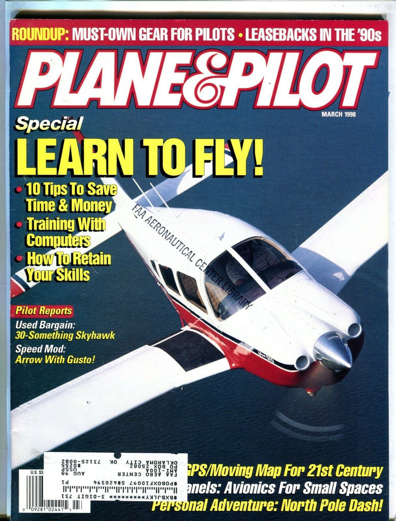 Plane & Pilot Magazine March 1998 Skyhawk EX w/ML FAA Library 101716jhe