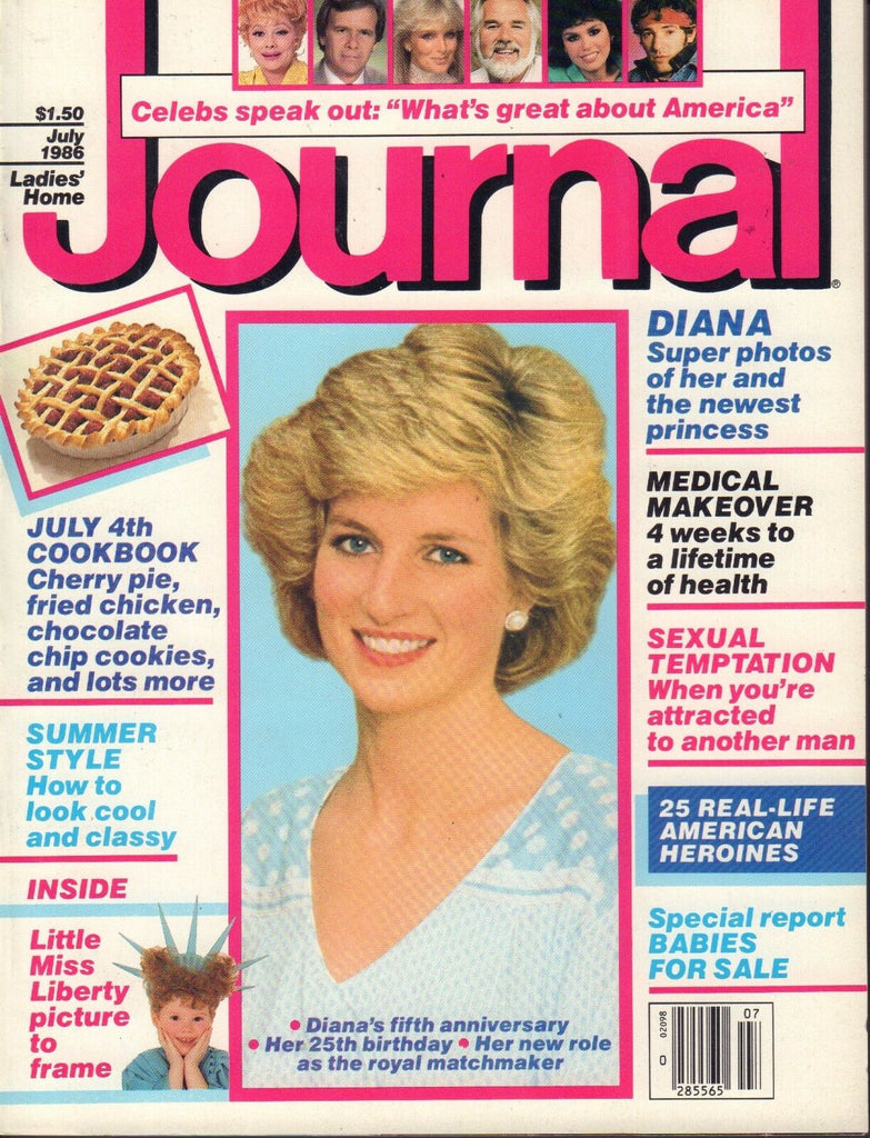 Ladies' Home Journal Magazine July 1986 Princess Diana 101217nonjhe