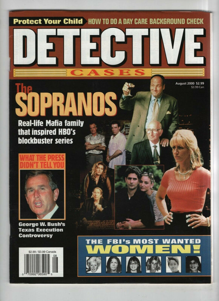 Detective Cases Mag The Sopranos James Gandolfini August 2000 051120nonrh