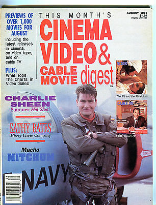 Cinema Video & Cable Movie Digest Magazine August 1991 EX 040516jhe