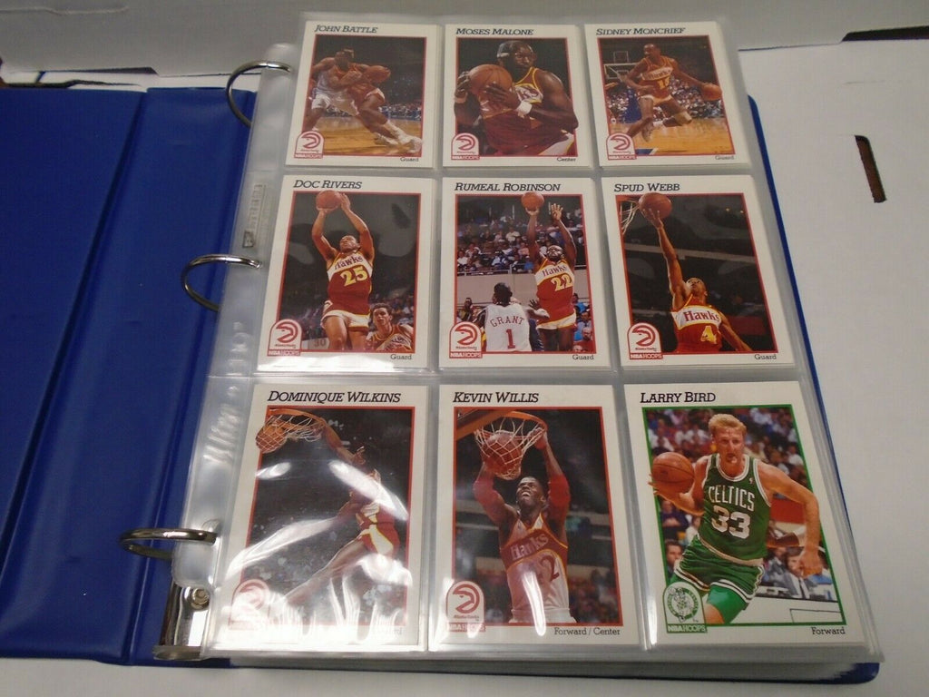 NBA Hoops 91'-92' Basketball Complete 590 Card Set w/Inserts MJ 121019AMCS