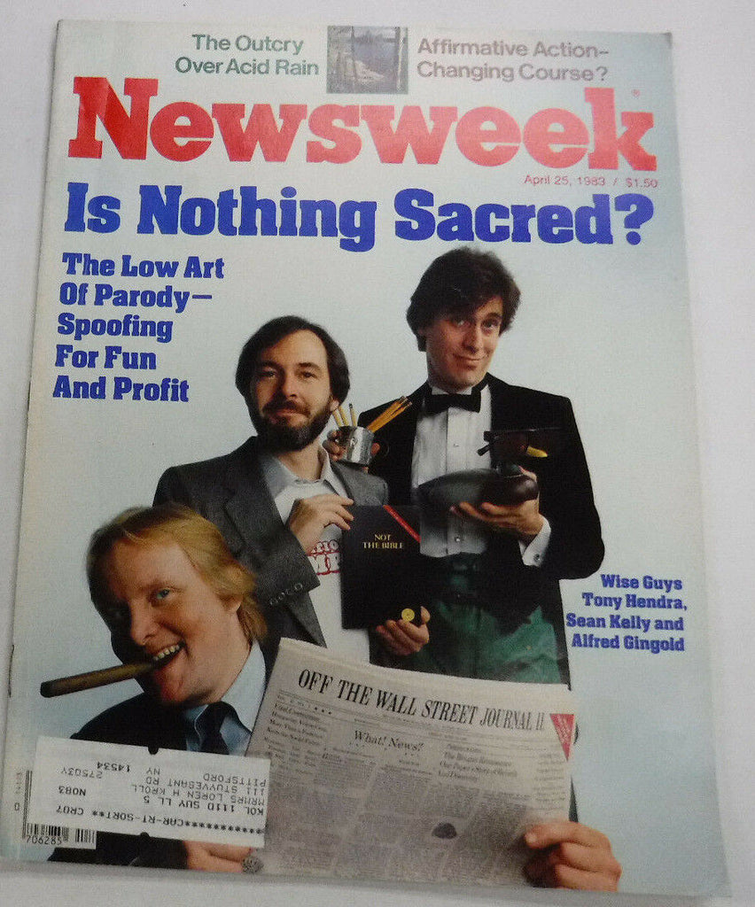 Newsweek Magazine Tony Hendra & Sean Kelly April 25, 1983 100716R