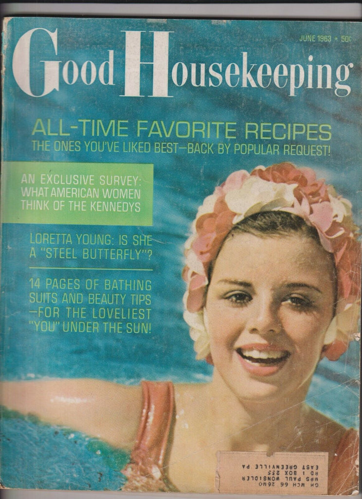 Good Housekeeping Mag Loretta Young The Kennedy's June 1963 022520nonr