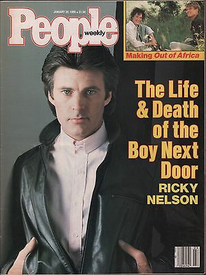 People Weekly January 20 1986 Ricky Nelson, Robert Redford VG 012816DBE