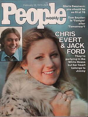 People Weekly February 16 1976 Chris Evert, Jack Ford VG 012916DBE