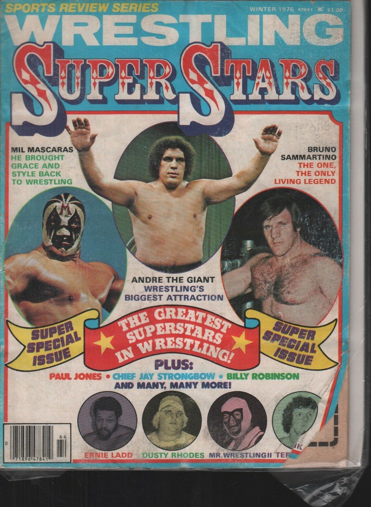 Wrestling Super Stars Winter 1976 Andre the Giant Bruno Sammartino 101118AME