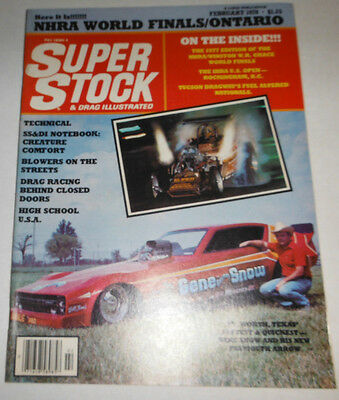 Super Stock Magazine SS & DI Notebook February 1978 080714R