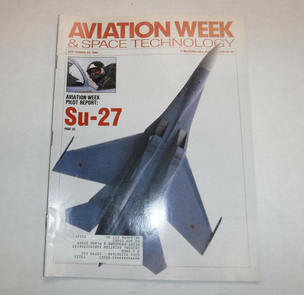 Aviation Week Magazine Su-27 September 24, 1990 FAA 110216R
