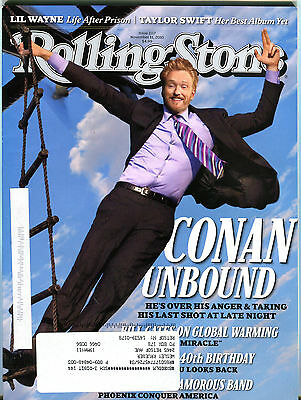 Rolling Stone Magazine November 11 2010 Conan O'Brien w/ML EX 032416jhe