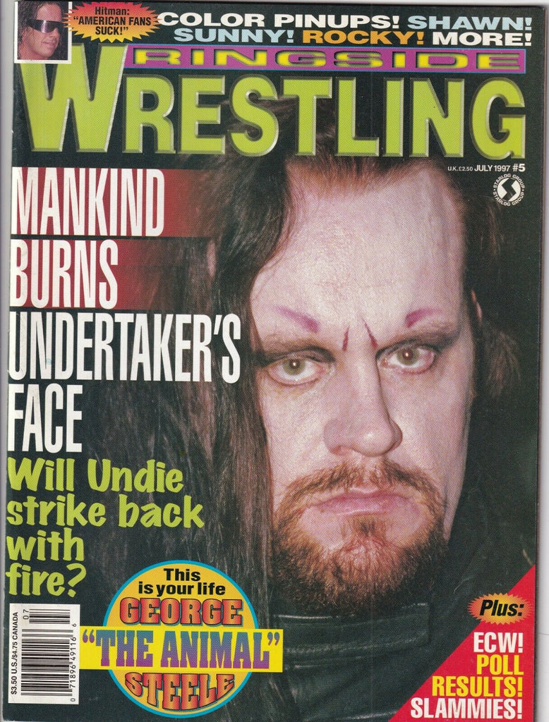 Ringside Wrestling Undertaker Brett Hart Shawn Michaels July 1997 052919nonr
