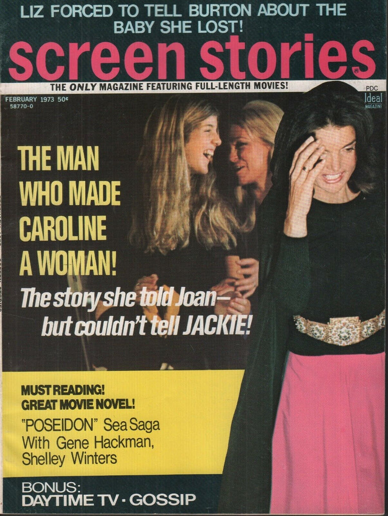 Screen Stories February 1973 Jackie Kennedy Onassis Caroline 070119AME