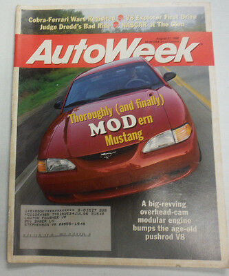 Autoweek Magazine Thoroughly MODern Mustang August 1995 072415R