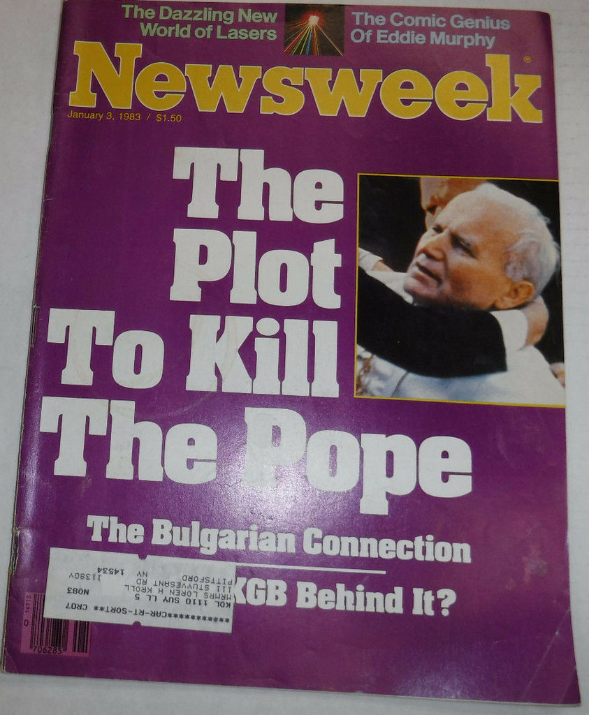 Newsweek Magazine The Plot To Kill The Pope January 3, 1983 100716R