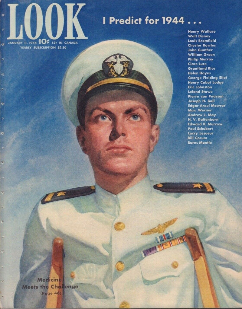 Look January 11 1944 Walt Disney Henry Wallace William Green 010219DBE