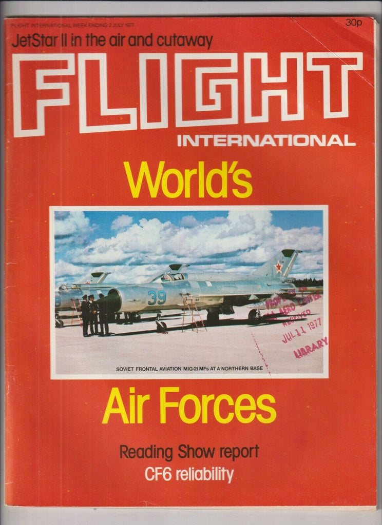 Flight International Mag World's Air Forces CF6 July 2, 1977 022420nonr