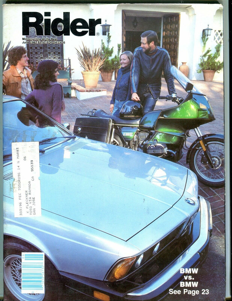 Rider Magazine June 1981 BMW EX w/ML 050817nonjhe