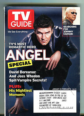 TV Guide Magazine January 31-February 6 2004 Angel Johnny Carson EX 062816jhe