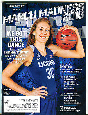 Sports Illustrated Magazine March 21 2016 Breanna Stewart EX 051016jhe