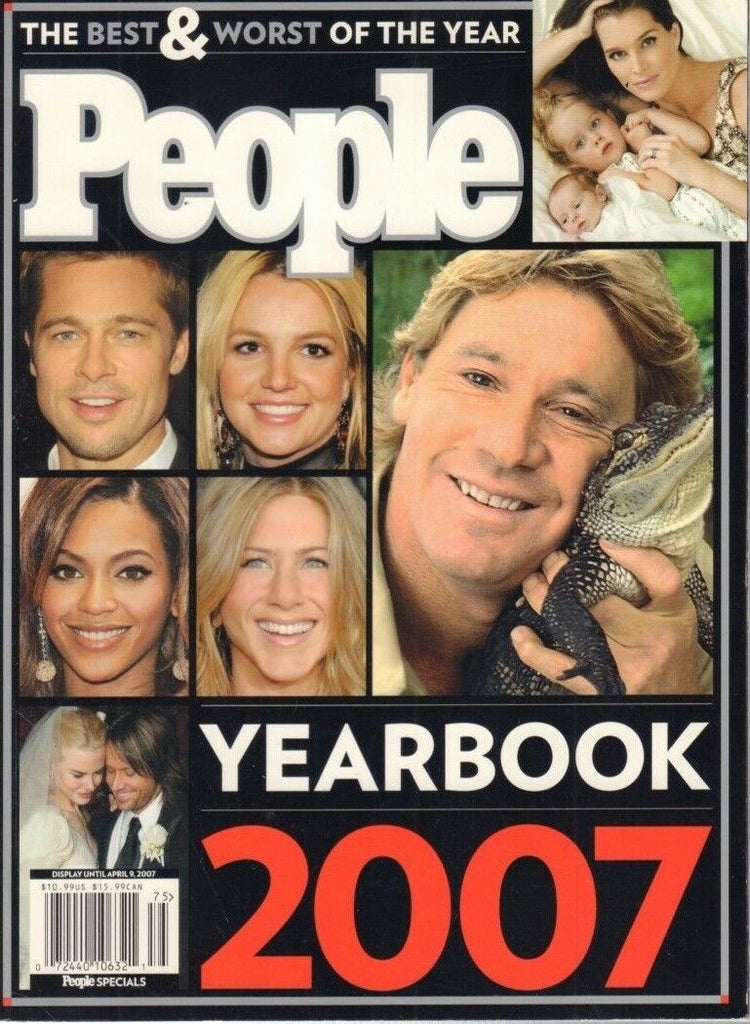 People Yearbook 2007 Brad Pitt Britney Spears Steve Irwin 121718DBE