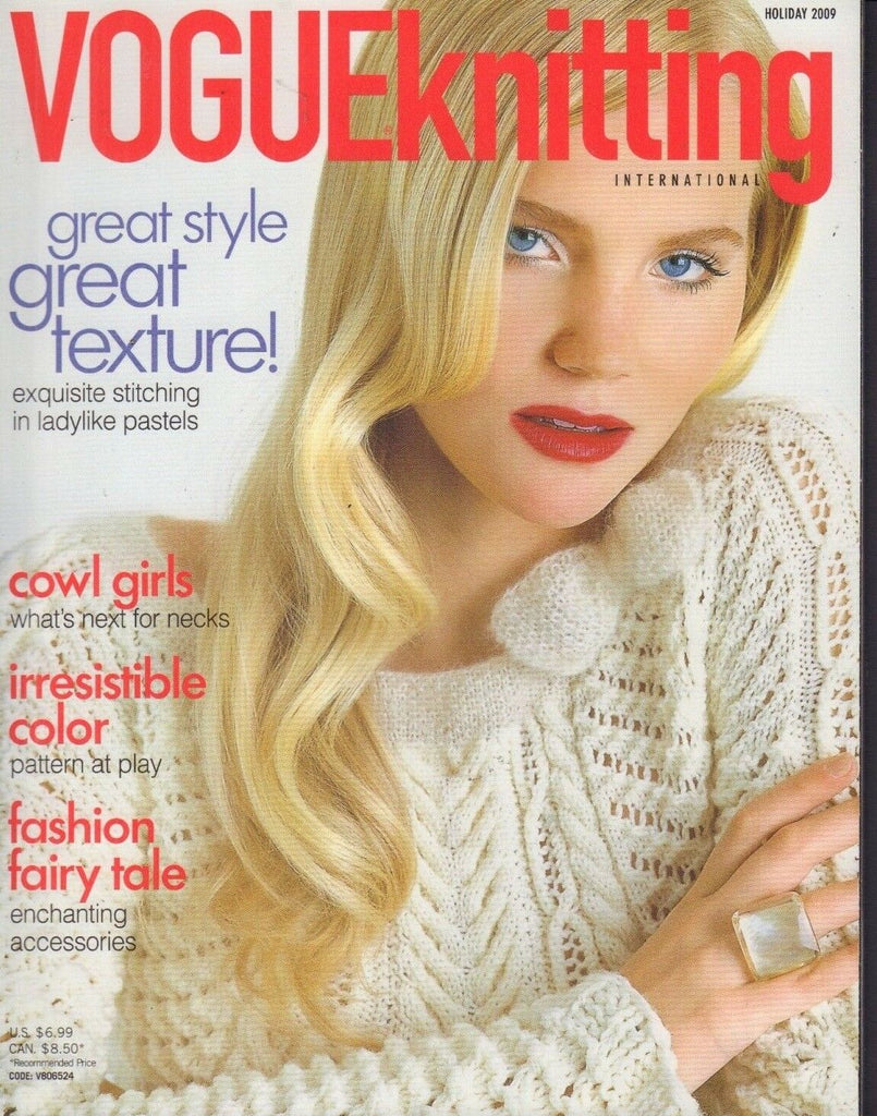 Vogueknitting Magazine Cowl Girls & Irresistable Color Holiday 2009 061218nonr