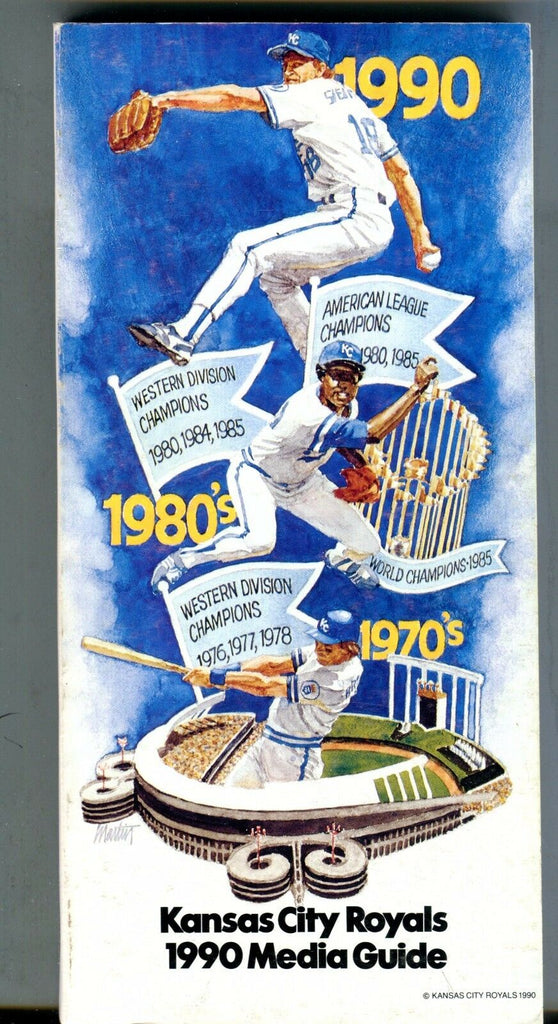 1990 Kansas City Royals Media Guide George Brett EX 060117nonjhe